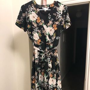 ASOS FLORAL MID LENGTH DRESS